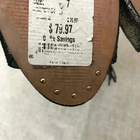 Louise at Cie Heels Ankle Strap Sandals Fringe Stiletto Heel - Picture 8 of 10